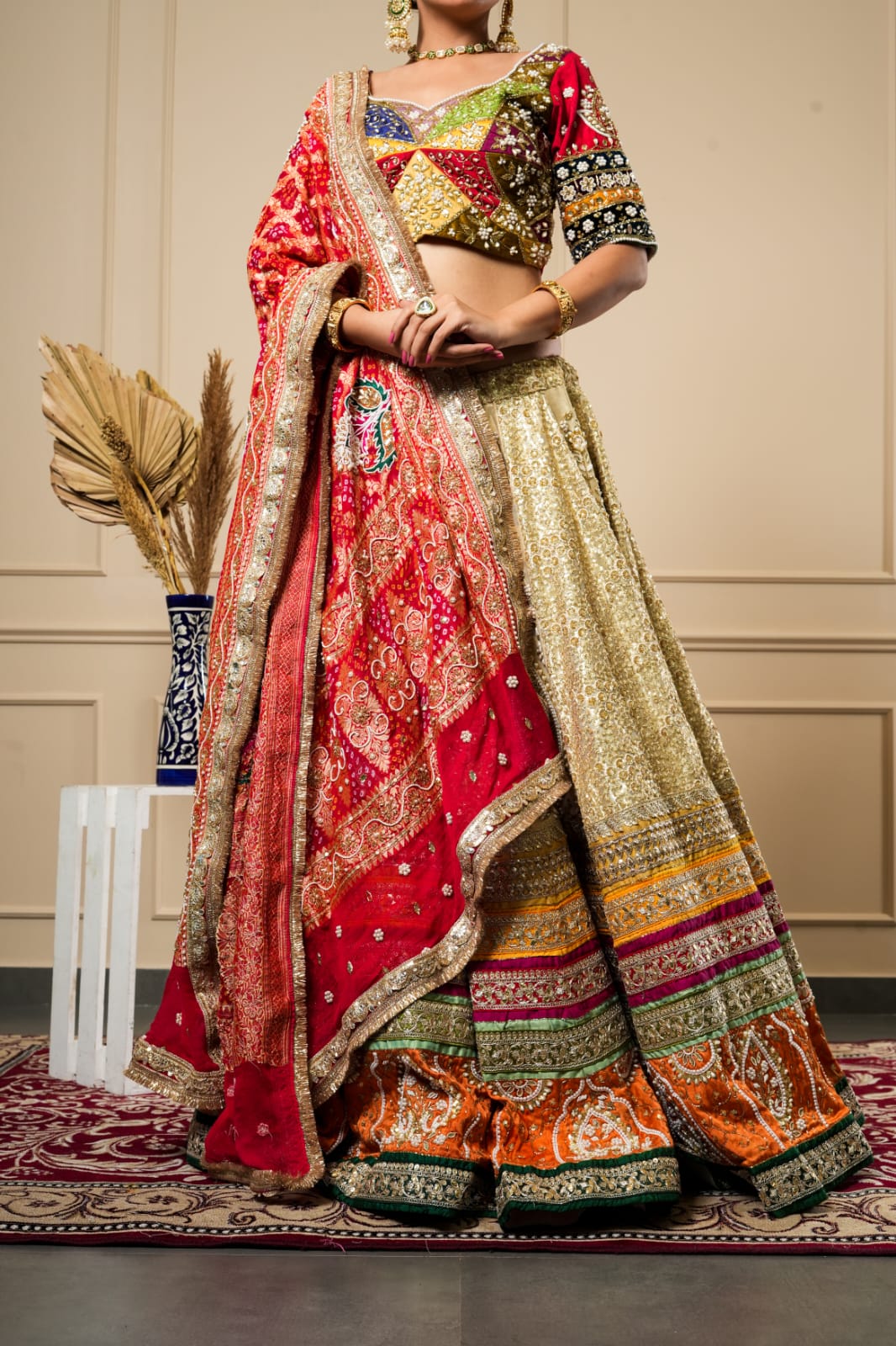 RAJWADI LEHENGA CHOLI