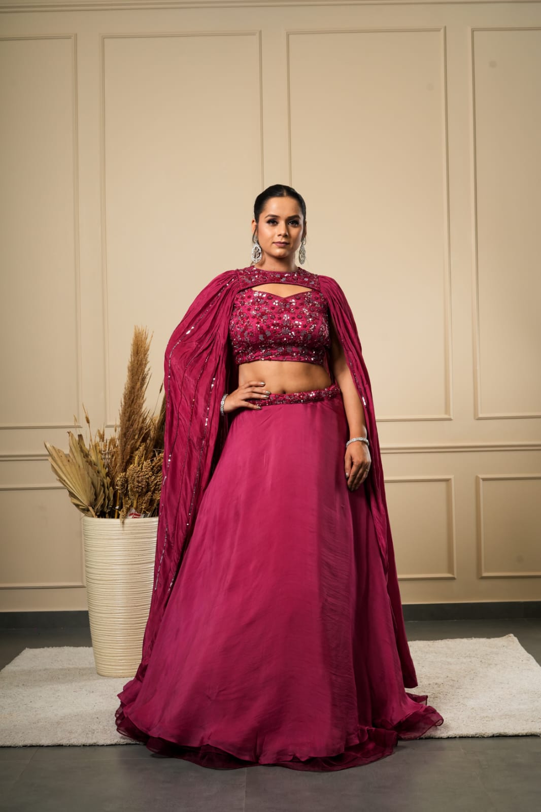 SUSH BY DOLLY GOWN  BRICK RED