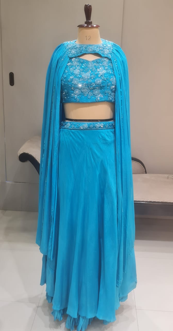 SUSH BY DOLLY GOWN BLUE