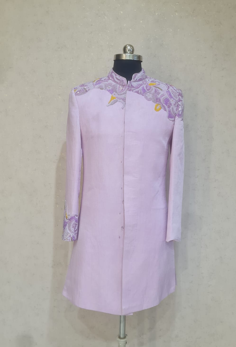 LILAC SHERWANI SET