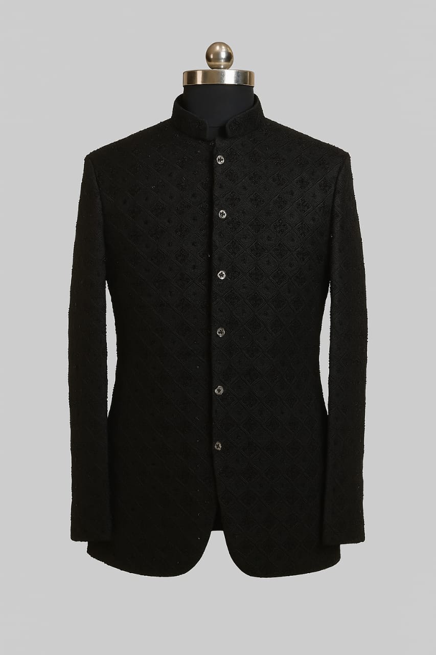 BLACK LACE KARDANA  JODHPURI SET