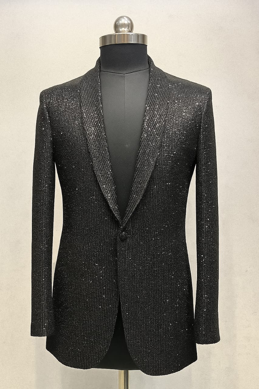BLACK SHIMMER TEXTURDE TUXEDO  