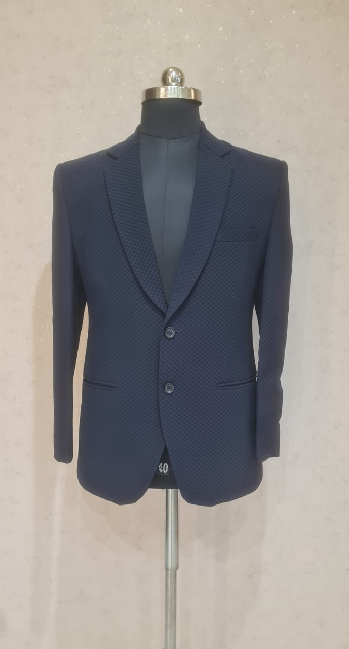 BLUE CHECKS SUIT SET